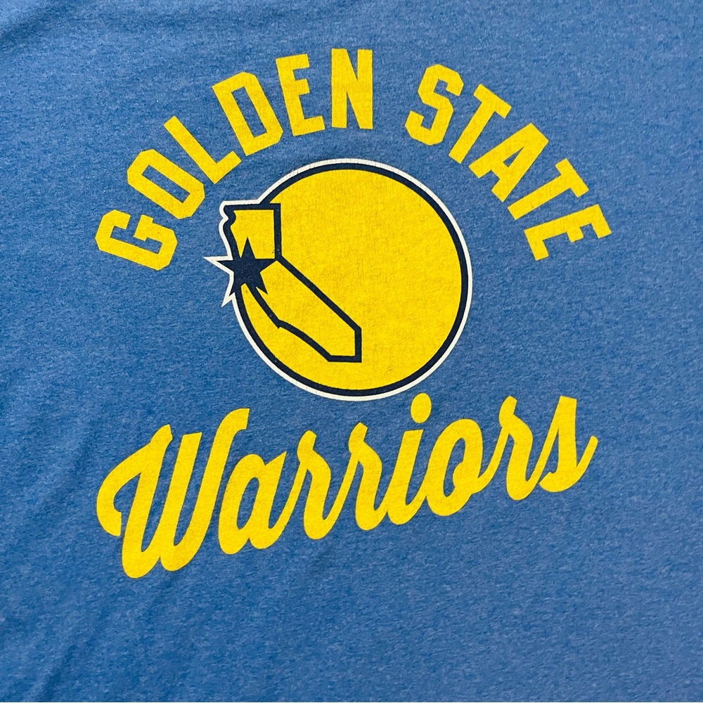 NBA Golden State Warriors Men’s Heather Blue Tee Shirt - Picture 3 of 5